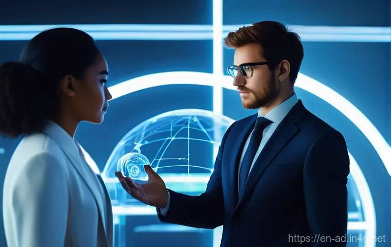 광고홍보사와 디지털 콘텐츠 기획 - **Prompt: Data-Driven Creativity in Action**
    A highly detailed, cinematic shot depicting a femal...