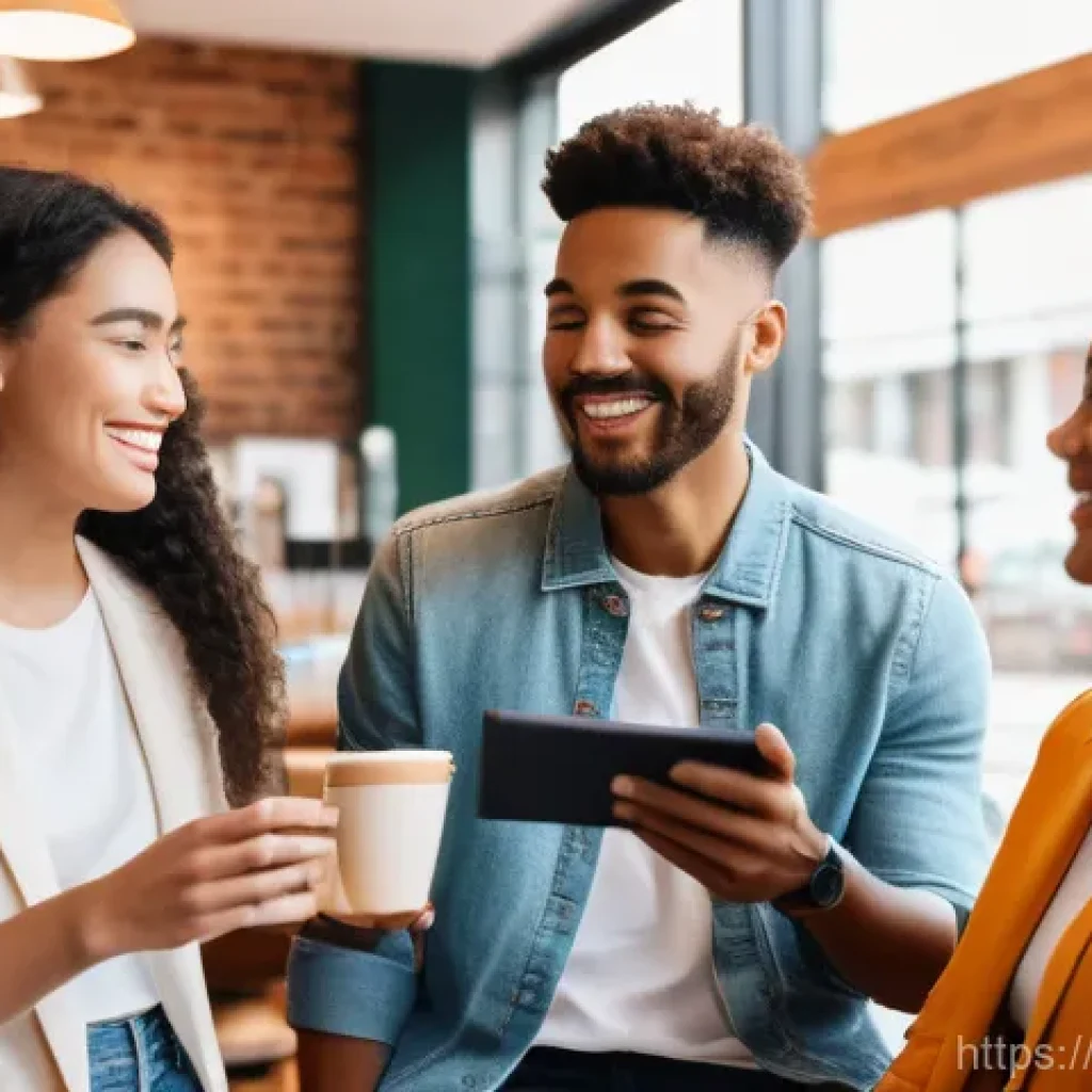 광고홍보사와 브랜드 캠페인 성과 - **Prompt 1: Authentic Brand Connection**
    "A diverse group of young adults, aged 18-30, wearing s...