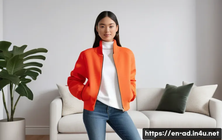 광고홍보사와 독창적인 광고 포맷 - **Immersive AR Fashion Try-On Experience**
    A stylish young woman, approximately 20-25 years old,...