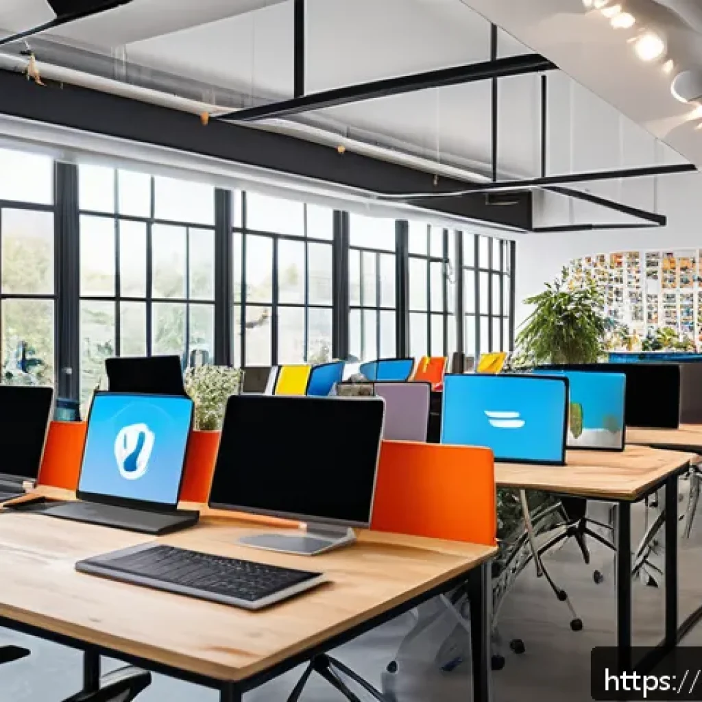 광고홍보사와 브랜드 이미지 향상 광고 - A modern creative agency workspace bustling with diverse professionals collaborating energetically a...