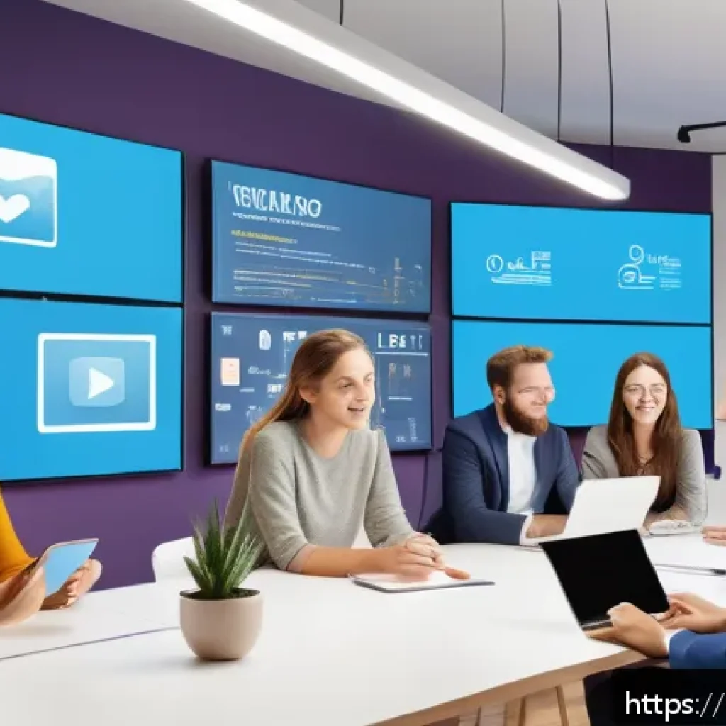 광고홍보사와 브랜드 인지도 향상 방법 - A vibrant modern marketing office scene showing a diverse creative team brainstorming brand storytel...