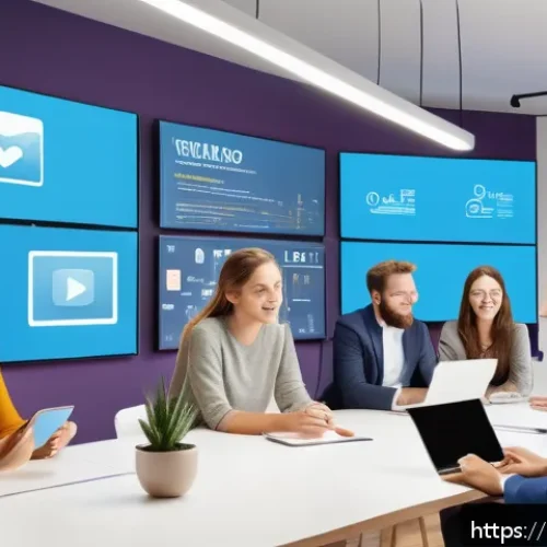 광고홍보사와 브랜드 인지도 향상 방법 - A vibrant modern marketing office scene showing a diverse creative team brainstorming brand storytel...
